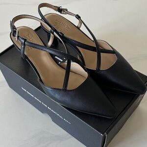 Naturalizer Black Strappy Heels